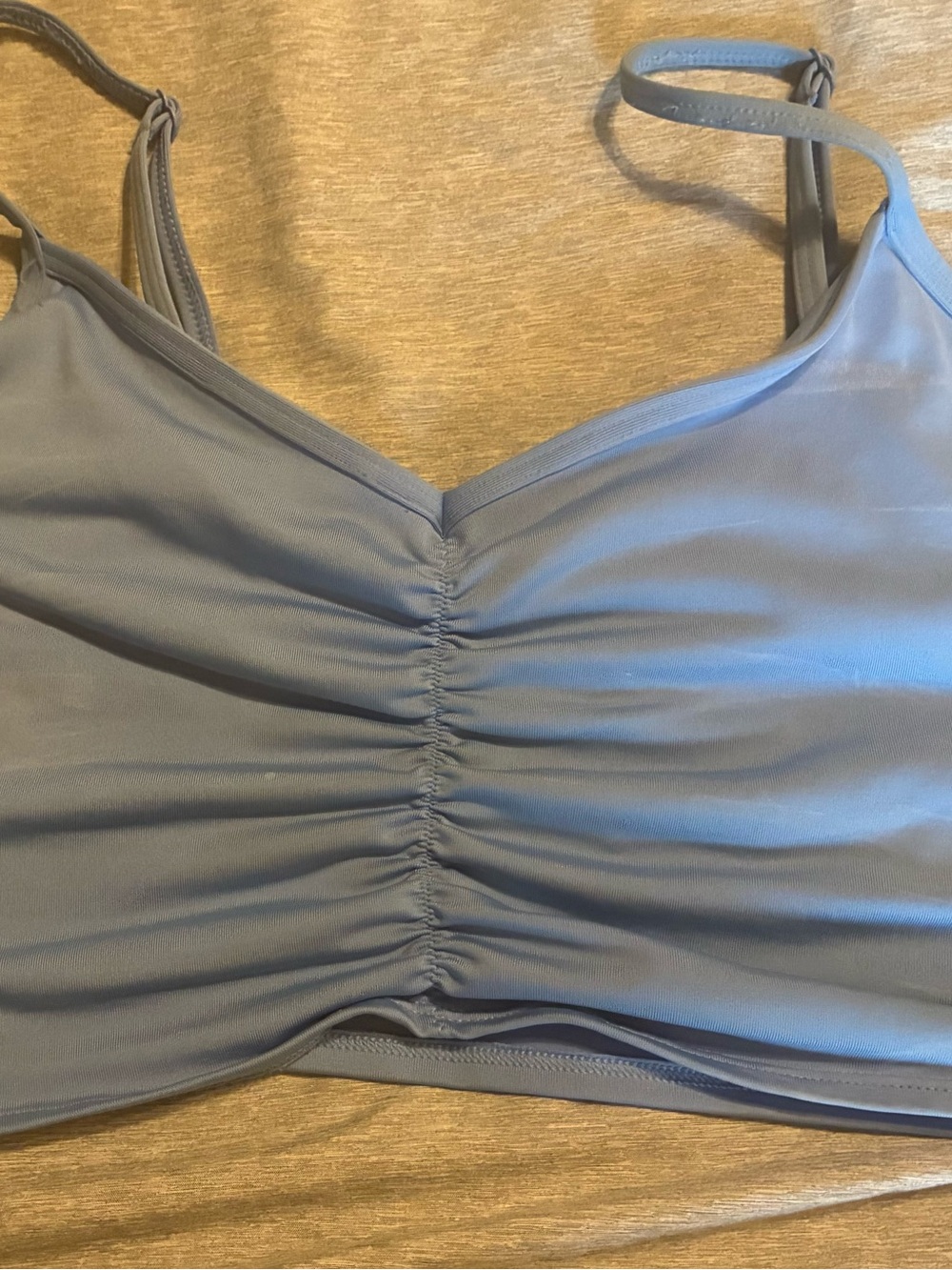PINK Victoria's Secret Light Blue Ruched Bralette